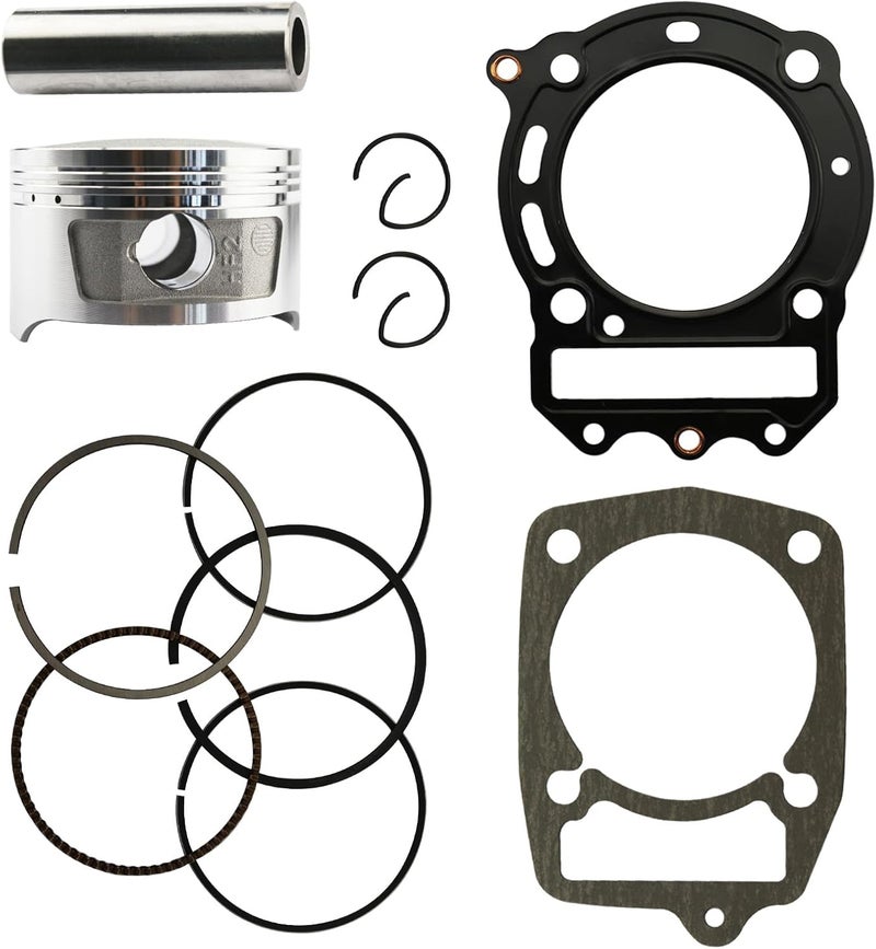 New Olym 72mm/2.83" Piston Rings Kit Assembly with Head and Base Gaskets for DR250 1984-1987/GN250 1985-2001 12111-38201-000 - Image 1